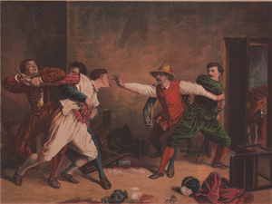 A Duel Interuppted From the celebrated Painting by Meissonier